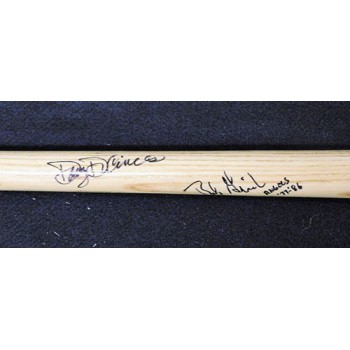 California Angels Jay Johnstone Rex Hudler Bob Grich +1 Signed Bat JSA Authentic
