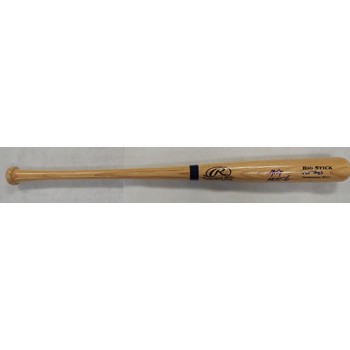 Los Angeles Angels Mike Trout Mark Trumbo Signed Big Stick Bat MLB Authenticated Los Angeles Angels Mike Trout Mark Trumbo Signed Big Stick Bat MLB Authenticated