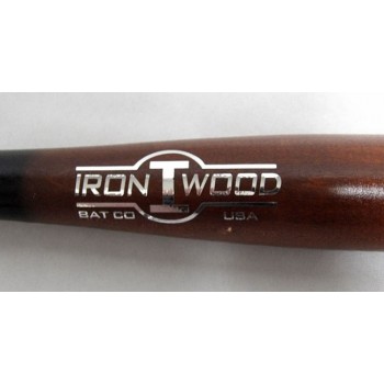 Rod Carew Signed Iron I Wood Pro Model Ace Academy Bat JSA Authenticated