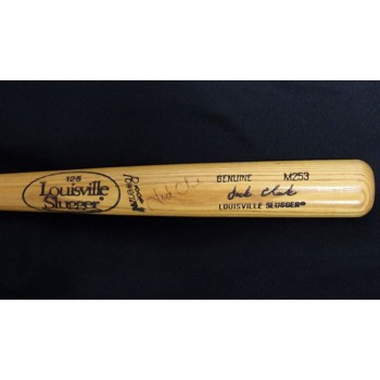 Jack Clark Signed Louisville Slugger Pro Model Bat JSA Authenticated Faded