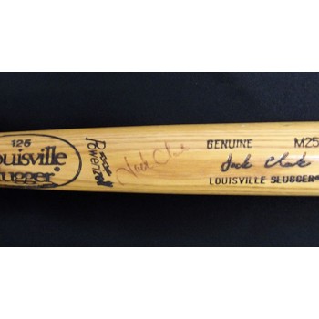 Jack Clark Signed Louisville Slugger Pro Model Bat JSA Authenticated Faded
