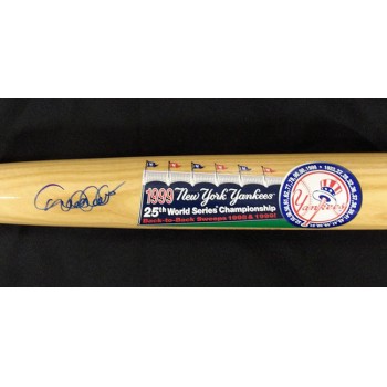 Derek Jeter Signed 1999 New York World Series Bat MLB Steiner Authenticated