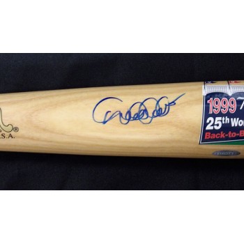 Derek Jeter Signed 1999 New York World Series Bat MLB Steiner Authenticated