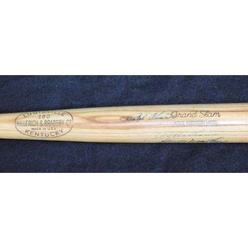 Ralph Kiner, Billy Williams & Eddie Mathews Signed Bat JSA Authenticated