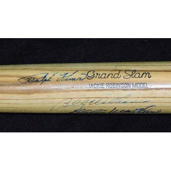 Ralph Kiner, Billy Williams & Eddie Mathews Signed Bat JSA Authenticated