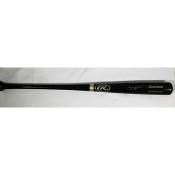 Brandon Wood Signed Rawlings Black Big Stick Bat JSA Authenticated