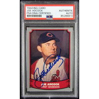 Joe Adcock Cleveland Indians Signed 1988 Pacific Card #31 PSA Authenticated
