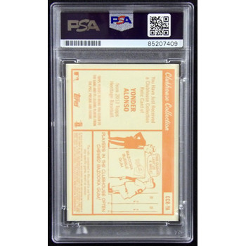 Yonder Alonso Signed 2013 Topps Heritage Clubhouse Relic Card #CCR-YA PSA Authen