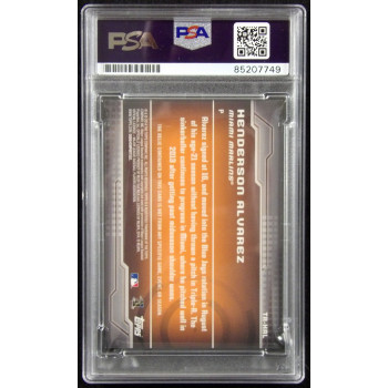 Henderson Alvarez Signed 2014 Topps Trajectory Relic Card #TR-HAL PSA Authentic