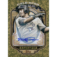 JP Arencibia Toronto Blue Jays Signed 2012 Topps Gold Rush Card #69 82/100 JP Arencibia Toronto Blue Jays Signed 2012 Topps Gold Rush Card #69 82/100