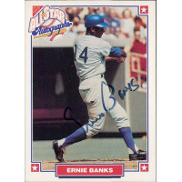 Ernie Banks Signed 1993 Nabisco All Star Autographs Card JSA Authenticated Ernie Banks Signed 1993 Nabisco All Star Autographs Card JSA Authenticated
