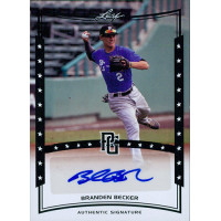 Branden Becker Signed 2014 Leaf Perfect Game Baseball Card #A-BB5 Branden Becker Signed 2014 Leaf Perfect Game Baseball Card #A-BB5