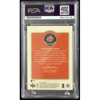 Erik Bedard Signed 2007 Upper Deck Masterpieces Relic Card #CC-EB PSA Authentic