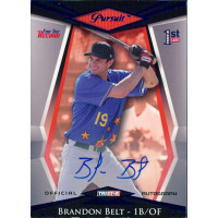 Brandon Belt Signed 2011 TRISTAR Pursuit Blue Card 27/50 Brandon Belt Signed 2011 TRISTAR Pursuit Blue Card 27/50