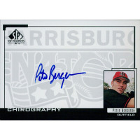 Peter Bergeron Signed 2000 SP Top Prospects Chirography Card #PBE Peter Bergeron Signed 2000 SP Top Prospects Chirography Card #PBE