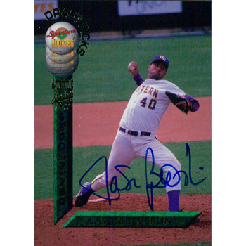 Jason Beverlin Signed 1994 Signature Rookies Baseball Card #72 /7750