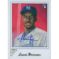 Lewis Brinson Milwaukee Brewers Signed 2017 Topps Gallery Rookie Card #149 Lewis Brinson Milwaukee Brewers Signed 2017 Topps Gallery Rookie Card #149