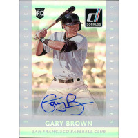 Gary Brown San Francisco Giants Signed 2015 Donruss Card #9 Gary Brown San Francisco Giants Signed 2015 Donruss Card #9