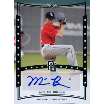 Michael Bruhin Signed 2014 Leaf Perfect Game Baseball Card #A-MB2