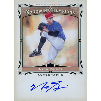 Nick Bucci Signed 2013 Upper Deck Goodwin Champions Card #A-NB