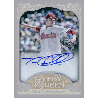Trevor Cahill Diamondbacks Signed 2012 Topps Gypsy Queen Card #CQA-TC Trevor Cahill Diamondbacks Signed 2012 Topps Gypsy Queen Card #CQA-TC