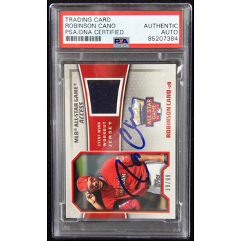 Robinson Cano Signed 2014 Topps All Star Game Relic Card #ASAR-RC PSA Authentic
