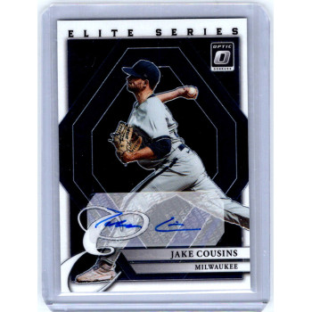 Jake Cousins Brewers Signed 2022 Donruss Optic Elite Series Card #ESS-JC