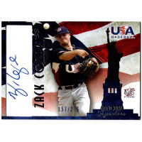 Zack Cozart Signed 2007 USA Baseball National Signature Blue Ink /275 #A-6 Zack Cozart Signed 2007 USA Baseball National Signature Blue Ink /275 #A-6