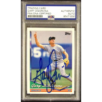 Gary DiSarcina California Angels Signed 1994 Topps Card #351 PSA Authentic