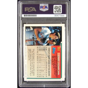 Gary DiSarcina California Angels Signed 1994 Topps Card #351 PSA Authentic
