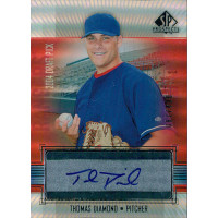 Thomas Diamond Texas Rangers Signed 2004 Upper Deck SP Prospects Card #295 Thomas Diamond Texas Rangers Signed 2004 Upper Deck SP Prospects Card #295
