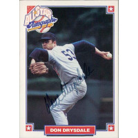 Don Drysdale Signed 1993 Nabisco All Star Autographs Card JSA Authenticated Don Drysdale Signed 1993 Nabisco All Star Autographs Card JSA Authenticated
