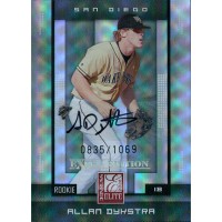 Allan Dykstra Signed 2008 Donruss Elite Extra Edition Card #120 /1069