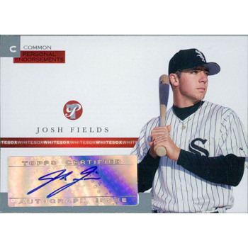 Josh Fields Signed 2005 Topps Pristine Personal Endorsements Card #PEC-JF /497