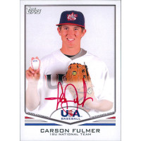 Carson Fulmer Signed 2011 Topps USA Baseball Card #A50 68/99 Carson Fulmer Signed 2011 Topps USA Baseball Card #A50 68/99