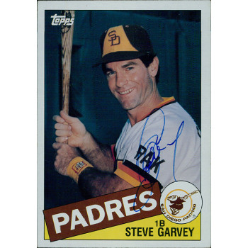 Steve Garvey San Diego Padres Signed 1985 Topps Jumbo Card #26 JSA Authenticated