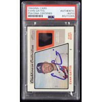 Evan Gattis Signed 2015 Topps Heritage Clubhouse Collection Relic #CCR-EG PSA