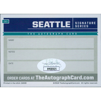 Cory Gearrin Signed Seattle Mariners 2.5x3.5 Card JSA Authenticated Cory Gearrin Signed Seattle Mariners 2.5x3.5 Card JSA Authenticated