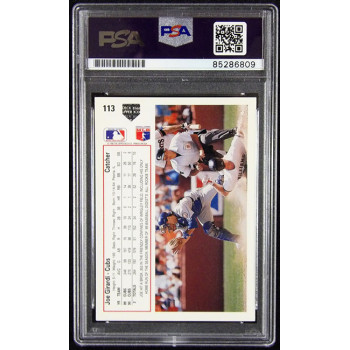 Joe Girardi Chicago Cubs Signed 1991 Upper Deck Card #113 PSA Authenticated