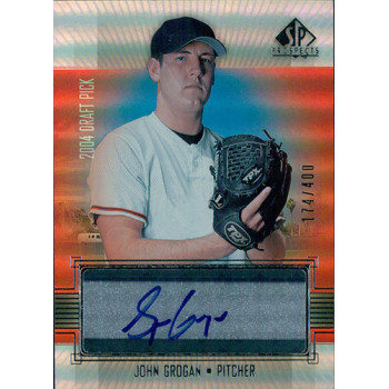 John Grogan San Francisco Giants Signed 2004 Upper Deck SP Prospects Card #GR
