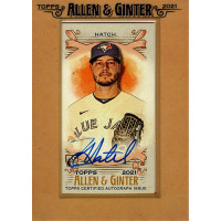 Tom Hatch Blue Jays Signed 2021 Allen & Ginter Star Autograph Mini Card #FMA-THA Tom Hatch Blue Jays Signed 2021 Allen & Ginter Star Autograph Mini Card #FMA-THA