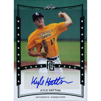 Kyle Hatton Signed 2014 Leaf Perfect Game Baseball Card #A-KHI