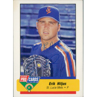 Erik Hiljus St. Lucie Mets Signed 1994 Fleer Pro Cards #1189 JSA Authenticated Erik Hiljus St. Lucie Mets Signed 1994 Fleer Pro Cards #1189 JSA Authenticated