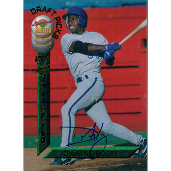 Dwayne Hosey Signed 1994 Signature Rookies Baseball Card #93 /7750