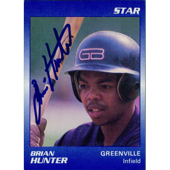 Brian Hunter Greenville Braves Signed 1989 The Star Card #35 JSA Authenticated Brian Hunter Greenville Braves Signed 1989 The Star Card #35 JSA Authenticated