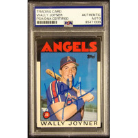 Wally Joyner California Angels Signed 1986 Topps Card #511 PSA Authenticated