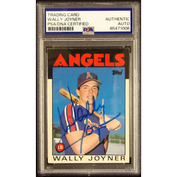 Wally Joyner California Angels Signed 1986 Topps Card #511 PSA Authenticated