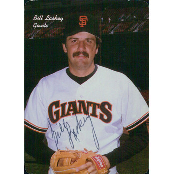Bill Laskey San Francisco Giants Signed 1986 Mother's Cookies Card JSA Authentic Bill Laskey San Francisco Giants Signed 1986 Mother's Cookies Card JSA Authentic