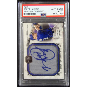 Brett Lawrie Signed 2014 Topps Museum Collection Relic Card #MMJR-BL PSA Authen