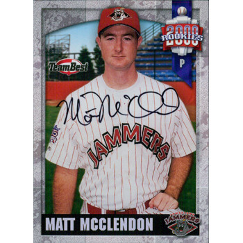 Matt McClendon Jamestown Jammers Signed 2000 Team Best Autograph Card #NNO